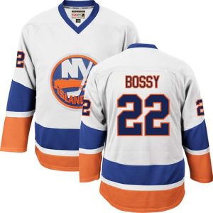 Herren New York Islanders Eishockey Trikot Mike Bossy #22 Authentic Throwback Weiß CCM